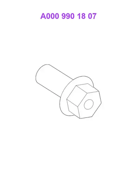 MERCEDES-BENZ A0009901807, Болт