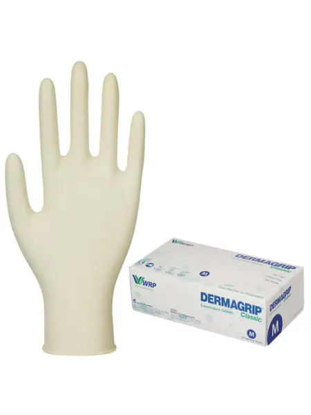 Dermagrip перчатки латексные смотровые, 50 пар (100 шт.), размер xl (о