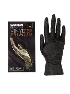 EleGreen Перчатки хозяйственные, размер L, 50 пар