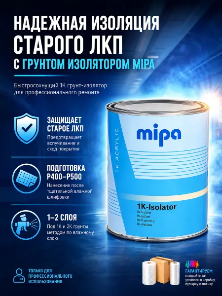 Mipa 1K Isolator Грунт изолятор автомобильный (бурый) 1 л