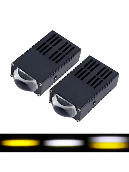 Автомобильный мотоциклетный 30W желто-белый LED прожектор (2…