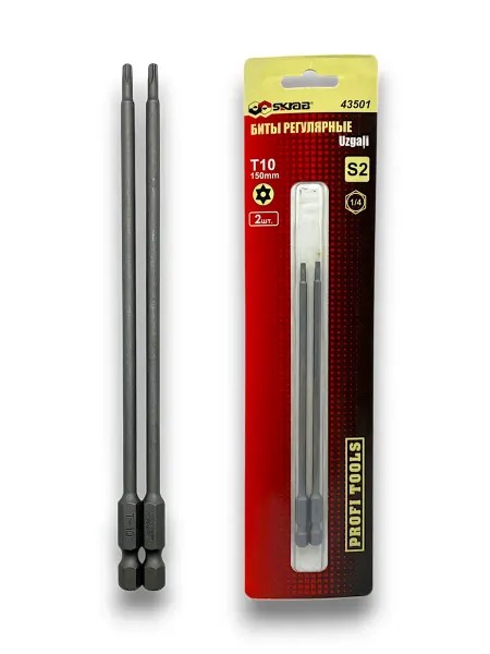Skrab Profi Tools Биты T10 x 150мм 2шт. регулярные SKRAB 43501