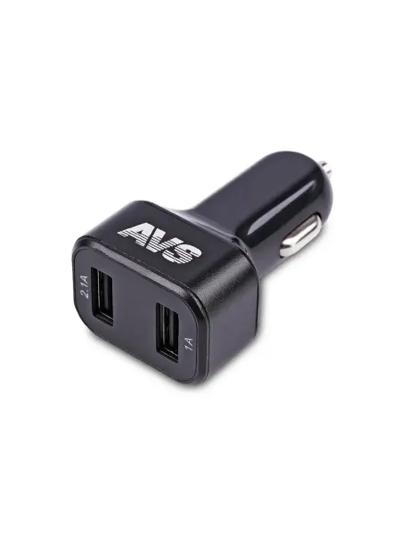 AVS Устройство зарядное автомобильное USB 2 порта UC-523 (3