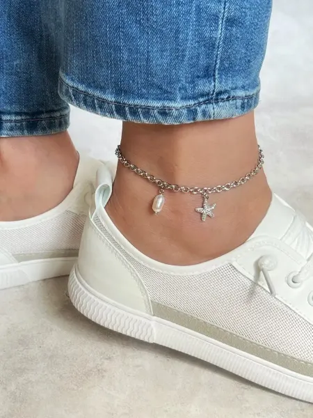 Costume jewelry Браслет анклет на ногу с подвеской звезда