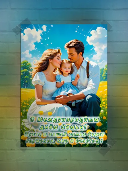 Frykt Постер А3 Международный день семей