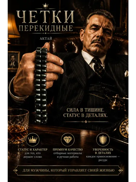 Четки перекидные черные глянцевые