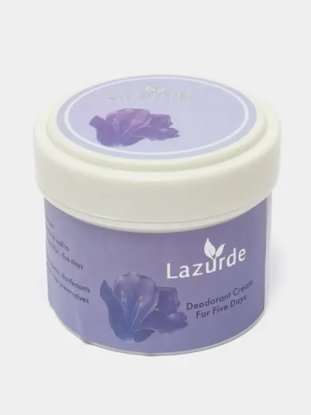 Парфюмерный крем-дезодорант от запаха пота Lazurde, 50 г