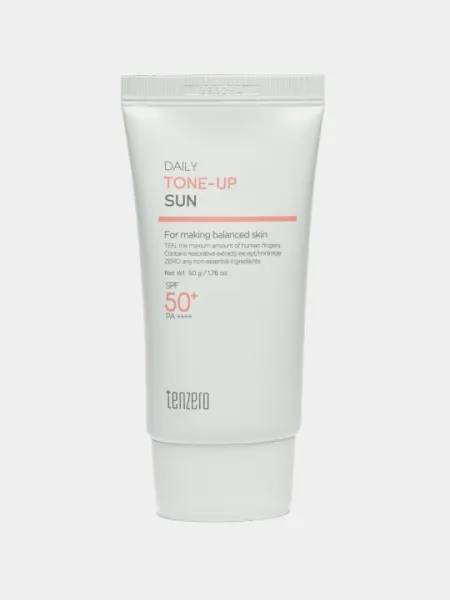 Успокаивающий солнцезащитный крем для лица SPF50+ PA++++, Tenzero, 50 г