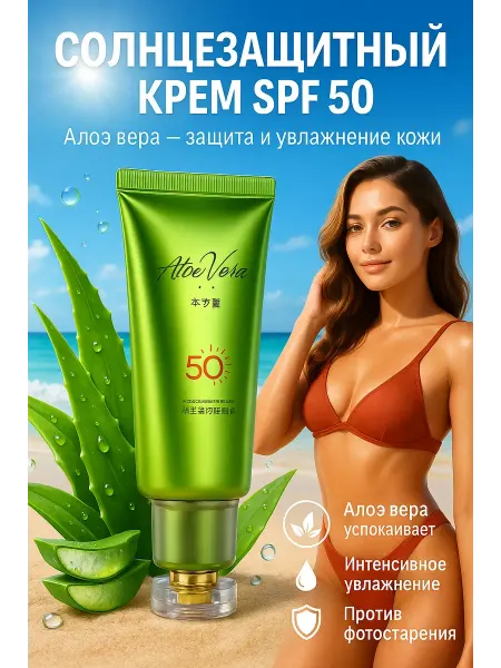 Геша Солнцезащитный крем для лица и тела 50 spf