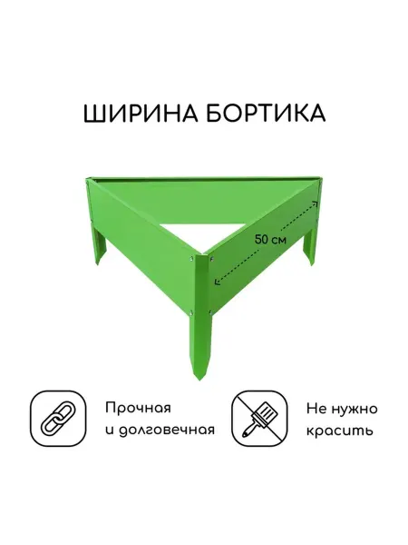Оцинкованная клумба для яркого оформления сада