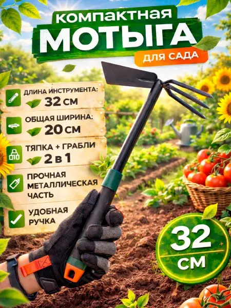 Грабли садовые,Мотыга
