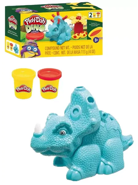 Play-doh Набор для лепки и творчества пластелин плэй до динозавр 2 цв