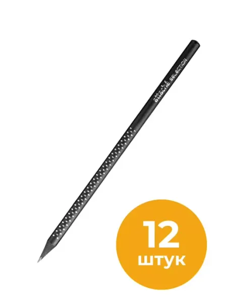 Карандаш чернографитный НВ Selection Prime трехгранный, 12шт