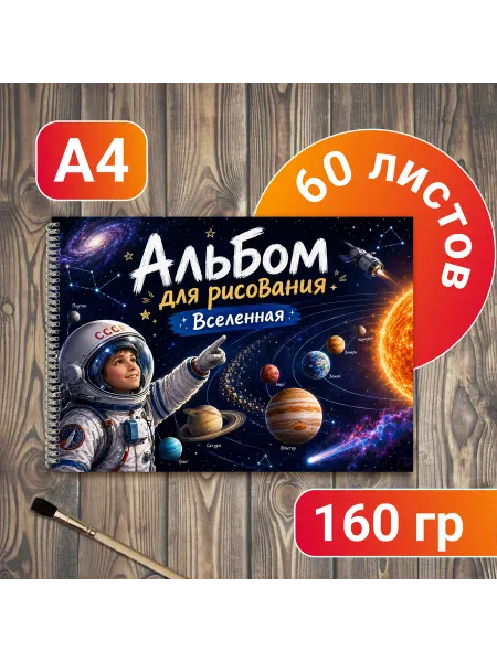 Альбом для рисования Космос, Космонавт