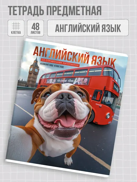 Феникс+ Тетрадь предметная Английский Язык 48 л клетка