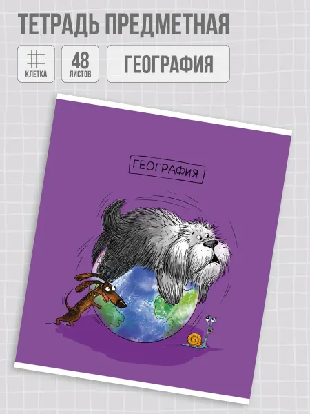 Феникс+ Тетрадь предметная география 48л