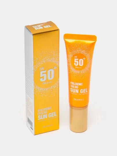 Солнцезащитный крем для лица Deoproce Hyaluronic Cooling Sun Gel SPF 50+