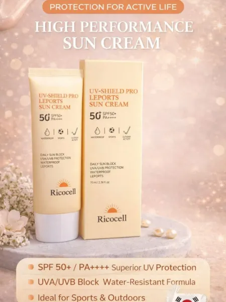 Спортивный солнцезащитный крем Ricocell UV-Shield Pro Leports Sun Cream, SPF 50+, PA++++