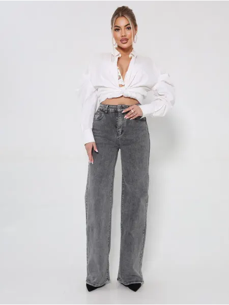 D&T shop88 Джинсы палаццо трубы багги Y2K