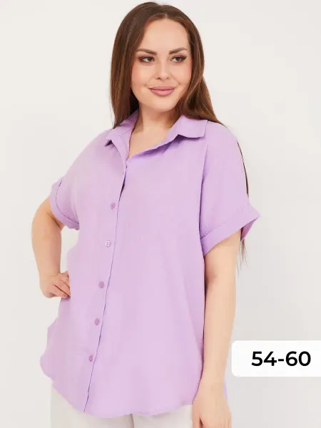 LEERO Lady Рубашка с коротким рукавом из муслина