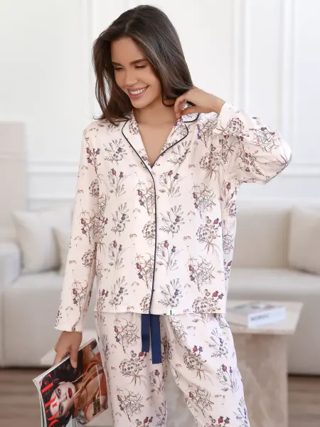 LOOSE Пижама со штанами шелковая oversize