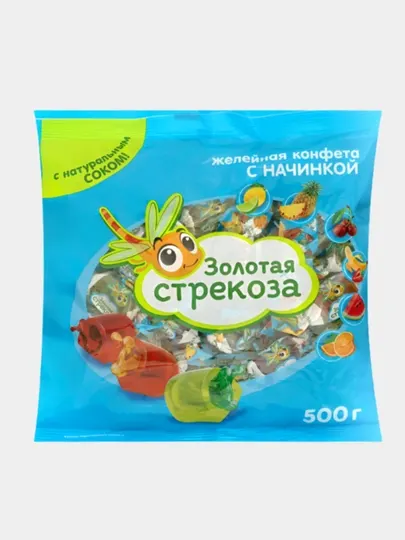 Желейные конфеты Яшкино, Золотая стрекоза, 500 г