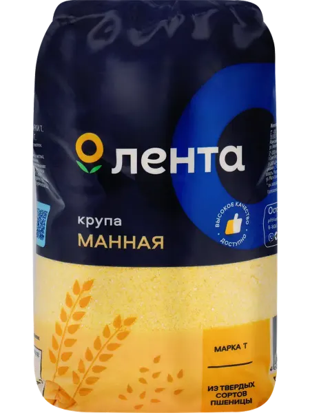 Лента Крупа манная марка Т, 500г, 2шт
