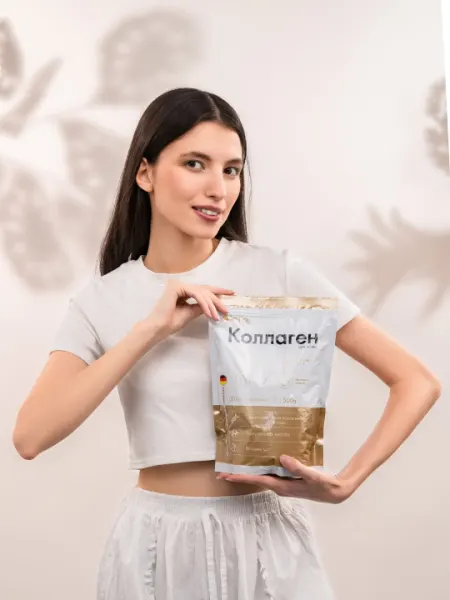 Пептидный коллаген для кожи 500 г, Гиалуроновой кислотой и Витамином С