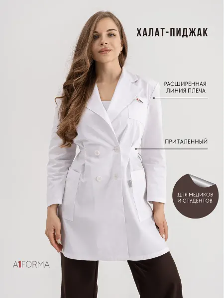 A1 FORMA Халат медицинский хлопок