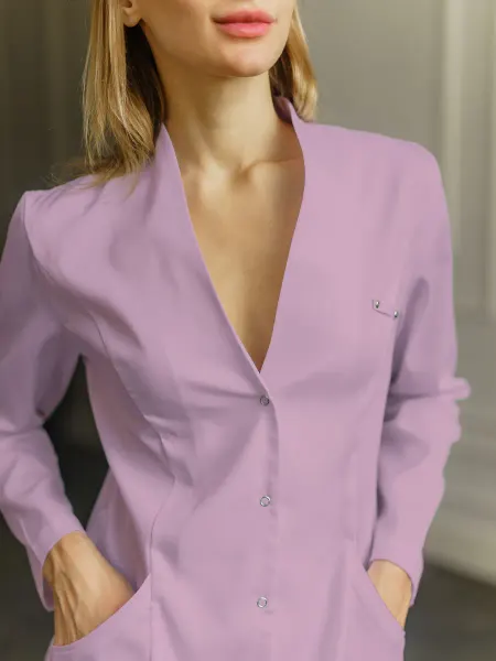 DiA Clothes Халат медицинский розовый