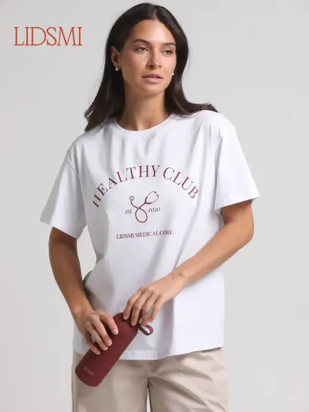 LIDSMI Футболка медицинская КЛУБ ЗДОРОВЬЯ