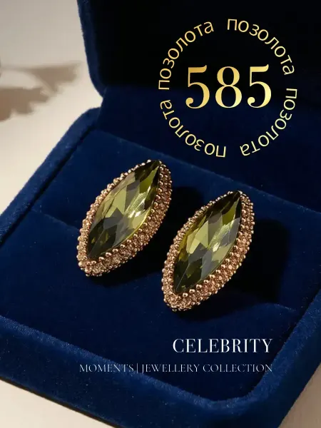 CELEBRITY ACCESSORIES Серьги бижутерия с камнем