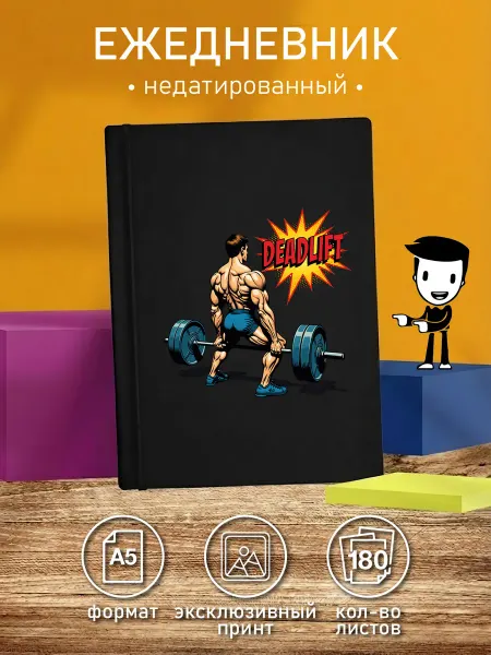 CherryPie2 Ежедневник недатированный с принтом поп-арт становая тяга