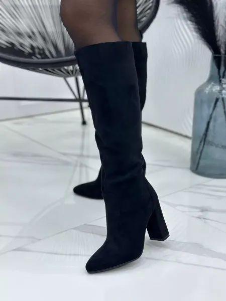 GOLD HEELS Сапоги весенние на каблуке высокие