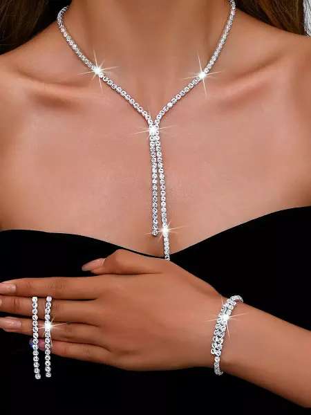 LADY PANTHER Jewelry Комплект бижутерии вечерний свадебный
