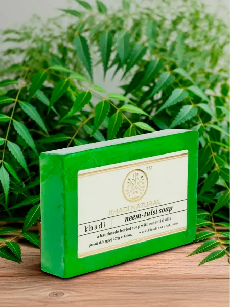 Khadi natural Мыло Ним и Тулси (Neem Tulsi soap), 125гр
