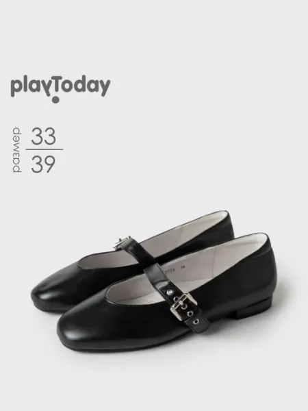 PlayToday Туфли мери джейн подростковые школьные на сменку