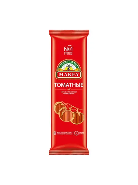 Makfa Макаронные изделия Спагетти томатные цветные 500 г