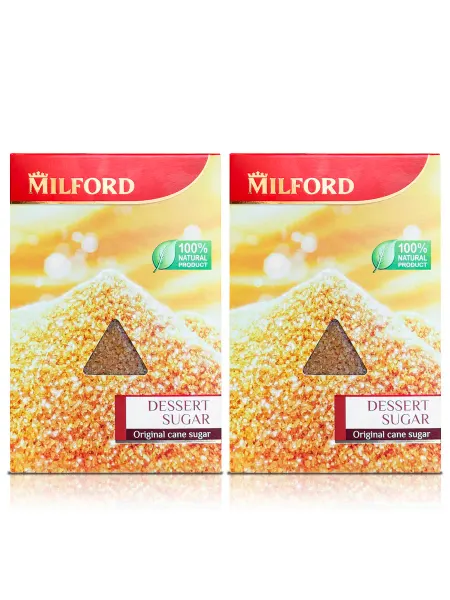 Milford Сахар рассыпчатый тростниковый, 500г х 2шт, Германия