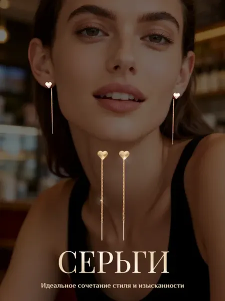 Pt.Girl серьги сердечки бижутерия бижутерия висячие сережки висячие