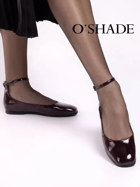 O`SHADE Балетки женские бордовые