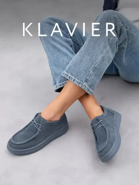 KLAVIER Полуботинки замшевые женские
