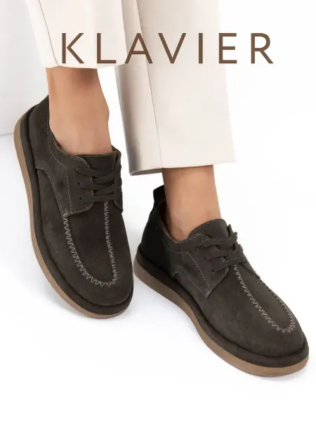 KLAVIER Полуботинки женские замшевые