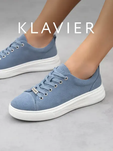 KLAVIER Кеды голубые женские