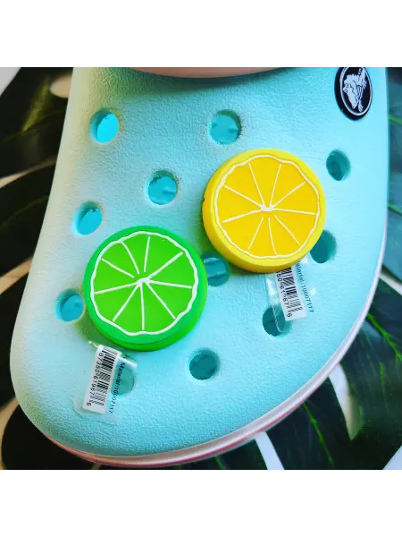 Fun_Jibz Джибитсы фрукты лайм лимон на crocs