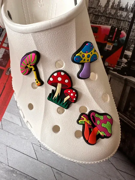 OSTAEVA jibbitz набор джибитсы на crocs и сабо грибы 4шт