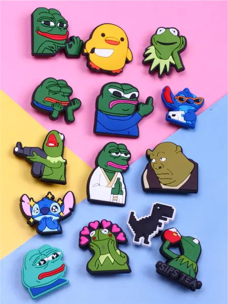 Jibzcharms Jibbitz набор, джибитсы для обуви крокс и сабо мемы