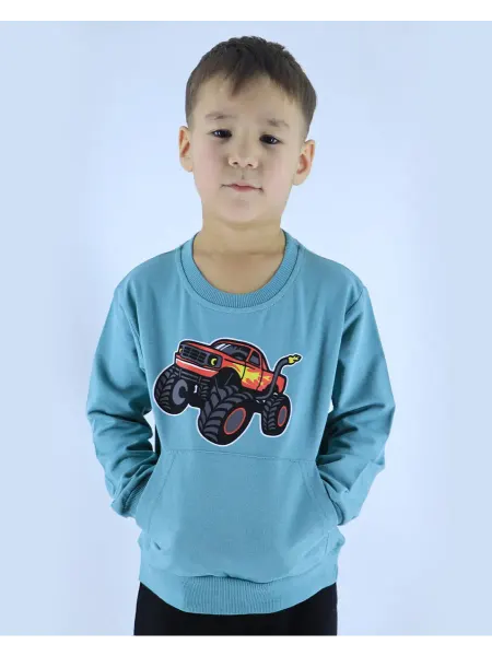 UTEX.KIDS Костюм детский от 1 до 5 лет с печатью машинки