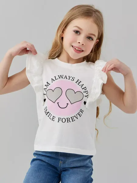 AsiLissa kids Футболка нарядная ажурная с крылышками