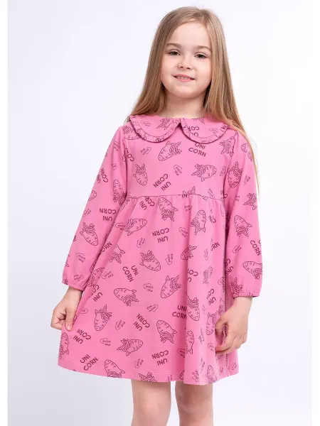CLEVER WEAR Платье детское с длинным рукавом